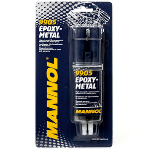 9905 Epoxi-Metal 30g/Клей эпоксидный Epoxi - Metall (жидкий металл) Mannol 30 г.
