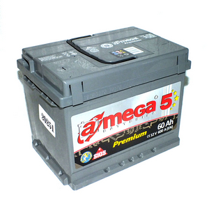 Акумулятор стартерний A-MEGA PREMIUM (M5) 6СТ-60 А3 60Ah EN600 (242×175×190)  (+/-)