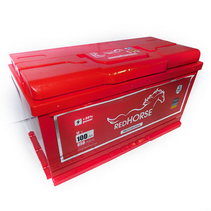 Аккумулятор стартерный (Red Horse) 6СТ-100 А3 100Ah EN850 Евро (353х175х190)  (-/+)