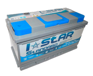 Аккумулятор стартерный (I STAR Standard KAINAR) 6СТ-100 А3 100Ah EN900 (353x175x190) Евро  (-/+)