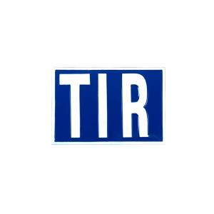 Табличка TIR (білі букви на синьому тлі)