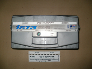 Акумулятор стартерний ISTA Standard 6СТ-100 Аз1 Євро (352х175х190)