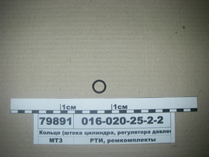 Кільце 016-020-25-2-2 (штока циліндра, регулятора тиску) (в-во Україна)