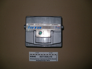 Акумулятор стартерний ISTA Standard 6СТ-50 Аз1 Євро (215х175х190)