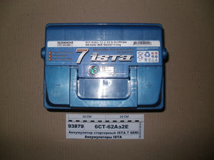 Акумулятор стартерний ISTA 7 SERIES 6СТ-62 Аз2 Євро (242х175х190)