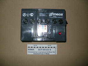 Акумулятор стартерний (A-Mega Special) 6СТ-60-А3 Евро
