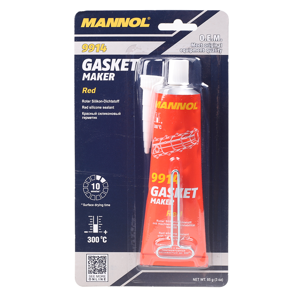 9914 Gasket Maker Red 85g/Герметик-прокладка силіконовий 