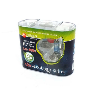 Лампа 12V 55Вт галоген. H7, цоколь PX26D, ELS + 100% блістер 2шт (ДІАЛУЧ) <span class='success'>12557</span> ELSDuo
