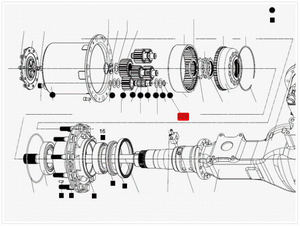 Кільце стопорне сателіта колісного редуктора T216891