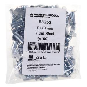 Заклепка 8х18 для барабанного гальма (лита сталь) (0,635кг,...