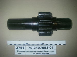 Шестерня ведуча заднього моста права (коротка) (в-во МТЗ) 70-2407053-01