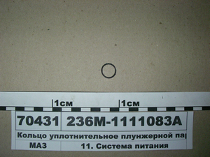 Кільце ущільнювальне плунжерної пари