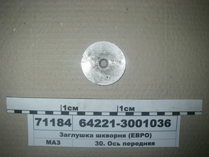 Заглушка шкворня (ЄВРО) 64221-3001036