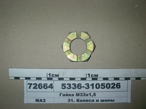 Гайка М33х1, 5