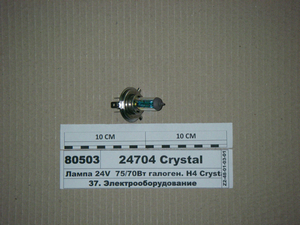 Лампа 24V 75/70Вт галоген. Н4 Crystal, 3-х штир. P43t (ДІАЛУЧ)