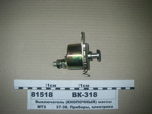 Вимикач ВК-318Б маси (кнопковий) (в-во СОАТЕ)