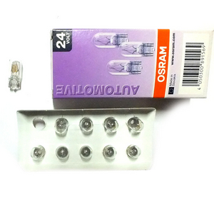 Лампа 24V 5W прибори/габарит. скл. цок W2,1x9,5d, W5W (OSRAM)